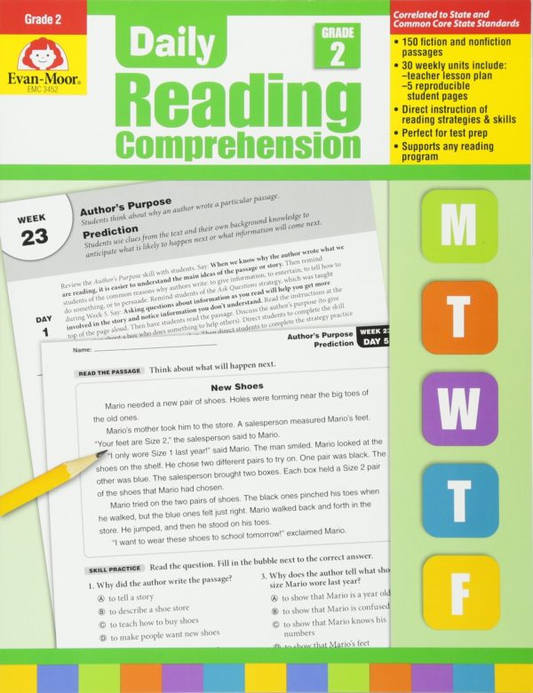 [Sách] Daily Reading Comprehension Grade 2 - Sách giấy gáy xoắn