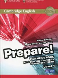 [Sách] Cambridge English Prepare! Level 4 Teacher's book (1st Edition) - Sách giấy gáy xoắn