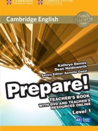 [Sách] Cambridge English Prepare! Level 1 Teacher's book  (1st Edition) - Sách giấy gáy xoắn