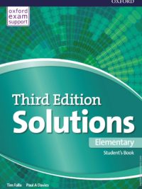 [Sách] Oxford Solutions Elementary Student's Book (Third Edition) - Sách giấy gáy xoắn