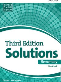 [Sách] Oxford Solutions Elementary Workbook (Third Edition) - Sách giấy gáy xoắn