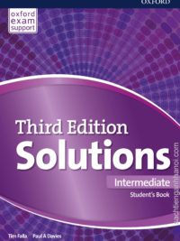 [Sách] Oxford Solutions Intermediate Student's Book (Third Edition) - Sách giấy gáy xoắn