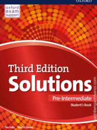 [Sách] Oxford Solutions Pre-Intermediate Student's Book (Third Edition) - Sách giấy gáy xoắn