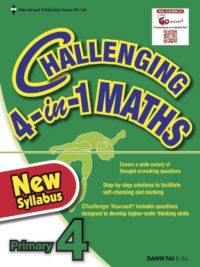 [Sách] Challenging 4-in-1 Maths Primary 4 ( có đáp án cuối sách) - Sách giấy gáy xoắn