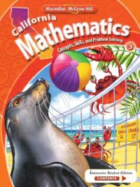 [Sách] California Mathematics Grade 3 (Concepts, Skills, And Problem Solving)- Sách giấy gáy xoắn