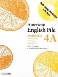 [Sách] American English File MultiPACK 4A Student and Workbook  (1st Edition) – Sách giấy gáy xoắn