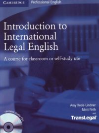 [Sách] Cambridge Professional English Introduction to International Legal English Trans Legal English - Sách giấy gáy xoắn