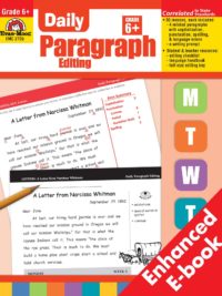 [Sách] Evan-Moor Daily Paragraph Editing Grade 6+ - Sách giấy gáy xoắn