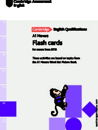 [DOWNLOAD PDF] A1 Movers Flash cards for Exam from 2018