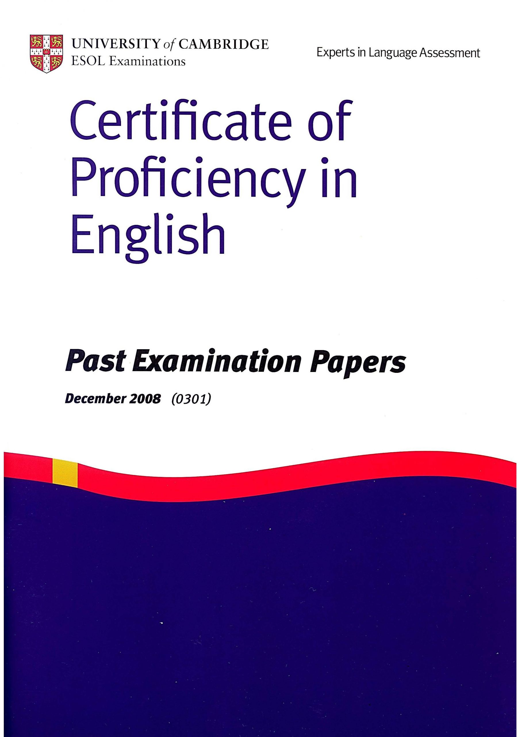 [Audio] Certificate of Proficiency in English Past Examination Paper ...