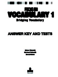 [Sách] Focus on Vocabulary 1: Bridging Vocabulary - Answer Key and Tests - Sách giấy gáy xoắn