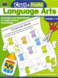 [Sách] Cut & Paste Math Language Arts Grades 1-3 - Sách giấy gáy xoắn