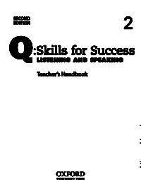 [Sách] Q:Skills for Success 2 Listening and Speaking  (Second Edition) Teacher's Handbook  – Sách giấy gáy xoắn