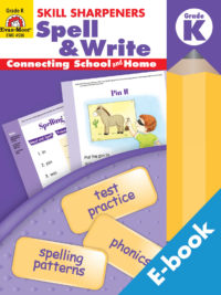 [DOWNLOAD PDF] Evan-Moor Skill Sharpeners Spell & Write Grade K – (kèm đáp án) -