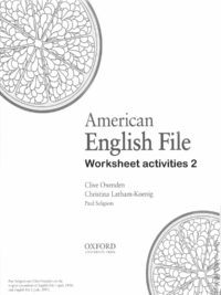 [Sách] American English File 2 Worksheet Activities  (1st Edition) – Sách giấy gáy xoắn