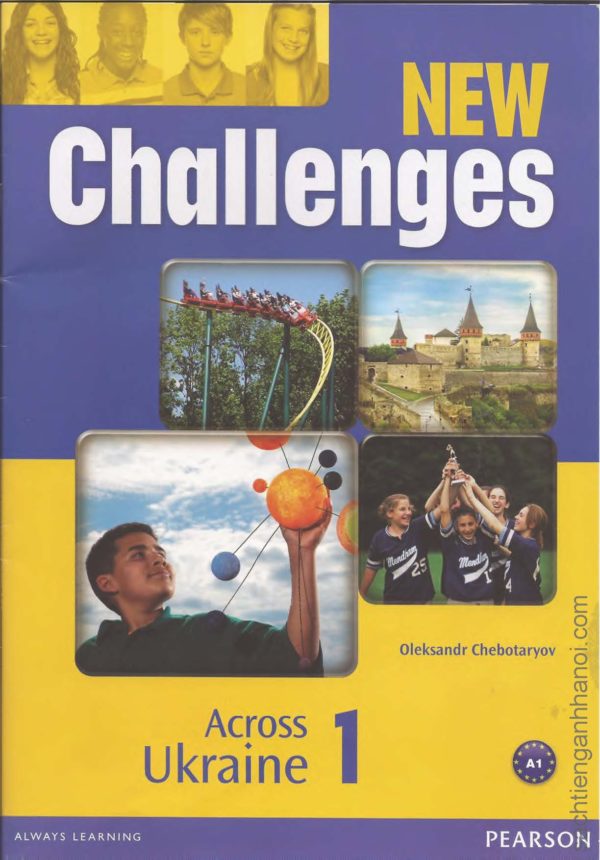 [Sách] New Challenges 1 Across Ukraine – sách giấy gáy xoắn