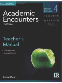 [Sách] Cambridge Academic Encounters Level 4 Teacher's Manual Reading and Writing Human Behavior  (2nd Edition) – Sách giấy gáy xoắn