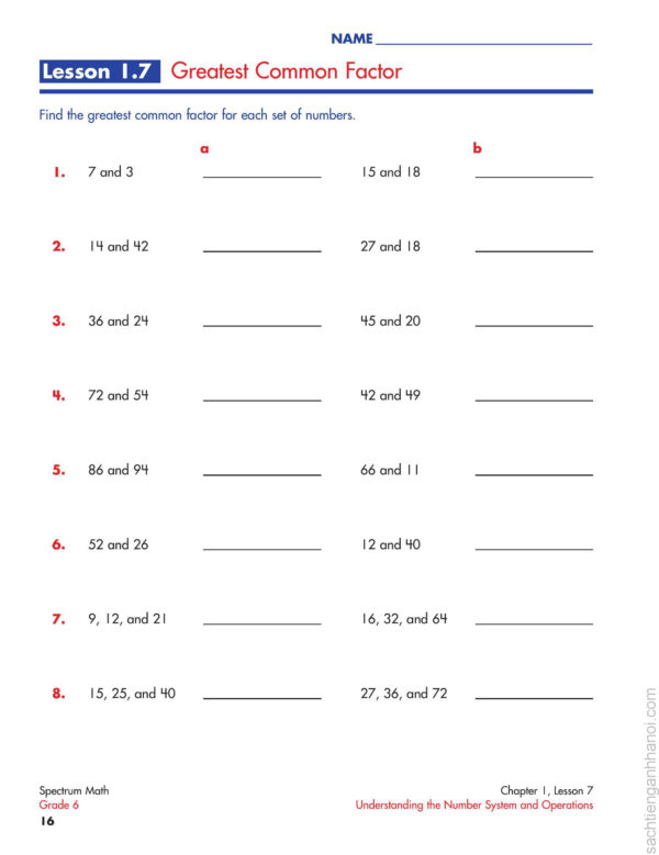 [DOWNLOAD PDF] Spectrum Math Grade 6 ( có kèm đáp án) [1] - Sách tiếng ...
