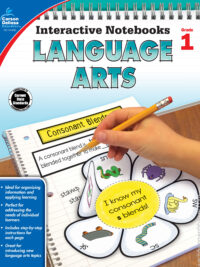 [Sách] Interactive Notebooks LANGUAGE ARTS Grade 1 - Sách giấy gáy xoắn