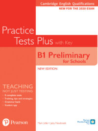 [Sách] Pearson Pearson Practice Tests Plus B1 Preliminary for Schools New Edition for 2020 Exam with Answer key (có kèm đáp án) – Sách giấy gáy xoắn