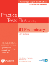 [Sách] Pearson Pearson Practice Tests Plus B1 Preliminary New Edition for 2020 Exam with Answer key – Sách giấy gáy xoắn