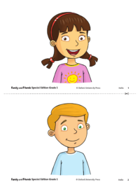 [THẺ FLASHCARD] Family and Friends Special Edition Level 1 - 52 thẻ cỡ A5, ép plastics   (American English)