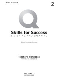 [Sách] Q:Skills for Success Level 2 Listening and Speaking Teacher's Handbook (Third Edition) – Sách giấy gáy xoắn