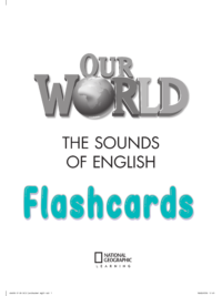 [THẺ FLASHCARD] Our World The Sounds of English (AME English 2020) 72 thẻ in 2 mặt, ép plastics