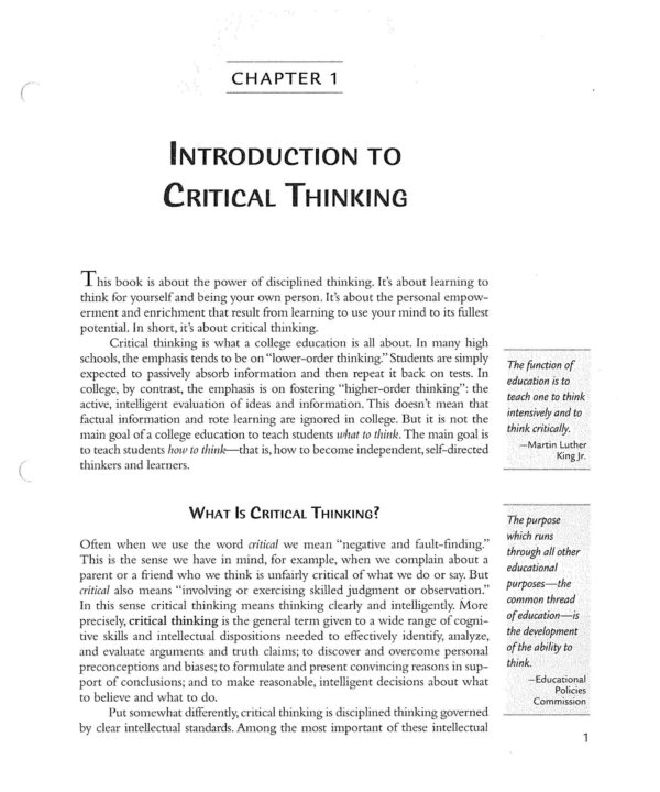 critical thinking bassham 5th edition pdf