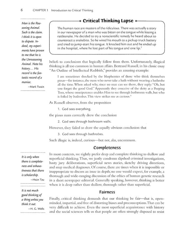 critical thinking bassham 5th edition pdf