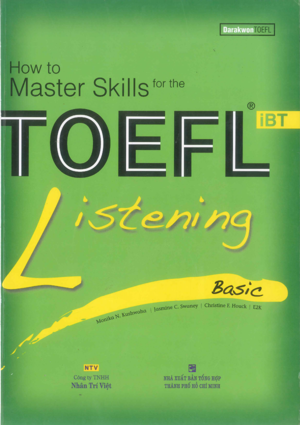 [Sách] How to master skills for the TOEFL iBT Listening Basic - Sách giấy gáy xoắn