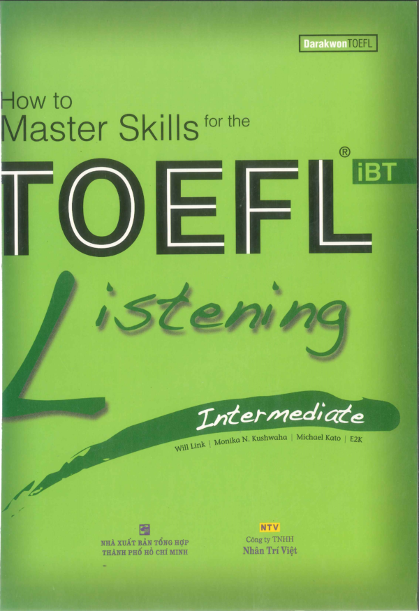 [Sách] How to master skills for the TOEFL iBT Listening Intermediate - Sách giấy gáy xoắn