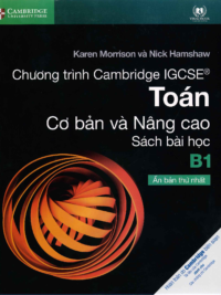 [DOWNLOAD PDF][Lớp 9-10] Chương trình Cambridge IGCSE Toán Cơ bản và Nâng cao B1 - Sách bài học CÓ KÈM ĐÁP ÁN [1]