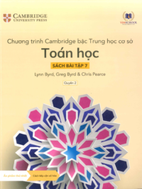 [DOWNLOAD PDF][Lớp 6] Chương trình Cambridge bậc Trung học - TOÁN HỌC - Sách bài tập 7- Quyển 2 [1]