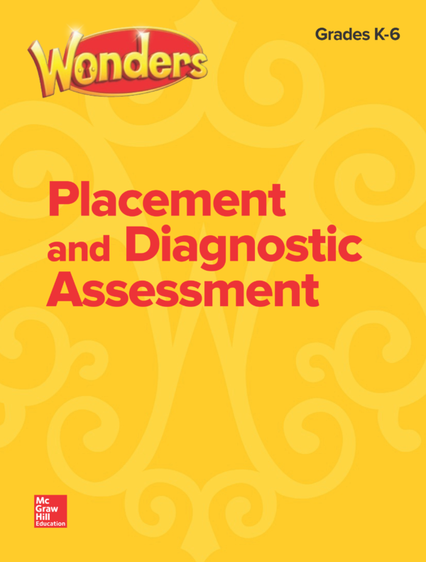 [Sách] McGraw-Hill Reading Wonders Grade K-6 Placement and Diagnostic Assessment - (2014 version) - Sách giấy gáy xoắn