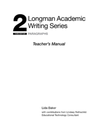 [DOWNLOAD PDF] Longman Academic Writing Series level 2 - TEACHER'S MANUAL (published in 2020) [1]