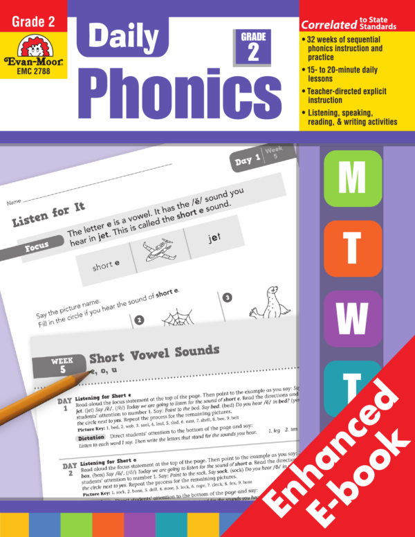 [Sách] Daily Phonics Grade 2 - Sách giấy gáy xoắn