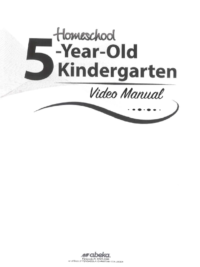 [Sách] Abeka K5 : Homeschool 5 Year Old Kindergarten Video Manual K5 Abeka Book - Sách giấy gáy xoắn