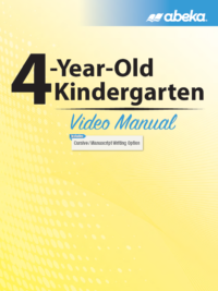 [Sách] Abeka K4 : 4-Year-Old Kindergarten Video Manual - Sách giấy gáy xoắn