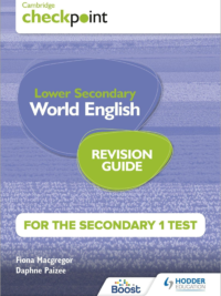 [Sách] Hodder Cambridge Checkpoint Lower Secondary World English for the Secondary 1 Test Revision Guide (2022) - Sách giấy gáy xoắn