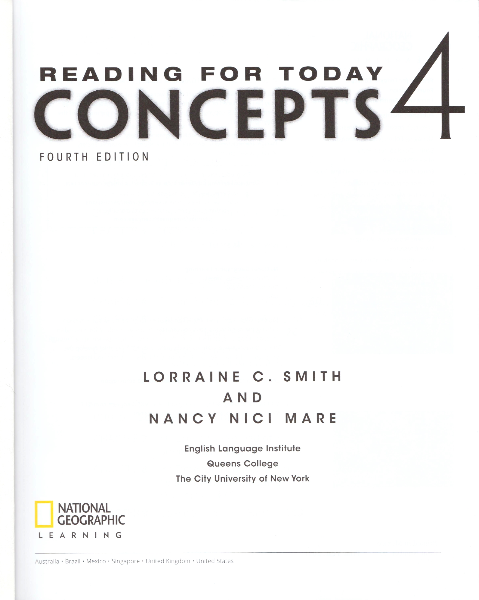 DOWNLOAD PDF] Reading for Today 4 : Concepts (4th Edition 2017