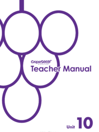 [Sách] GrapeSEED Unit 10 TEACHER'S MANUAL - Sách giấy gáy xoắn