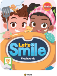 [THẺ FLASHCARDS] Let's Smile Starter - 52 thẻ cỡ A5 (in 2 mặt chữ và hình) ép plastic