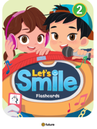 [THẺ FLASHCARDS] Let's Smile 2 - 62 thẻ cỡ A5 (in 2 mặt chữ và hình) ép plastic