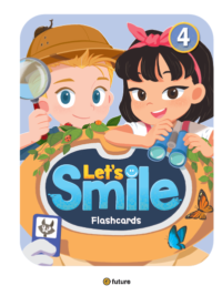 [THẺ FLASHCARDS] Let's Smile 4 - 79 thẻ cỡ A5 (in 2 mặt chữ và hình) ép plastic