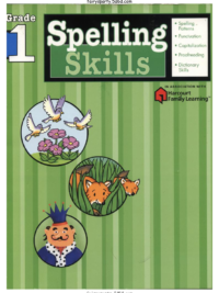 [DOWNLOAD PDF] Harcourt Spelling Skills Grade 1