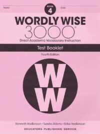 [Sách] Wordly Wise 3000 Book 4 Test Booklet (4th edition) - ĐÃ BAO GỒM ĐÁP ÁN - Sách giấy gáy xoắn