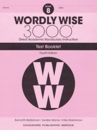 [Sách] Wordly Wise 3000 Book 8 Test Booklet (4th edition) - ĐÃ BAO GỒM ĐÁP ÁN - Sách giấy gáy xoắn