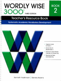 [Sách] Wordly Wise 3000 PHIÊN BẢN CŨ - Book 2 (3rd edition) TEACHER'S RESOURCE BOOK - Sách giấy gáy xoắn